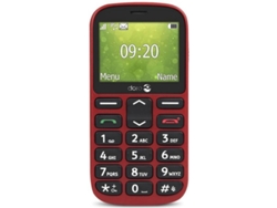 Telefóno Senior DORO 1360 (2.4'' - 4 GB - Rojo)