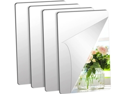 Pegatinas De Pared Con Efecto Espejo (4 Piezas), Vinilos Decorativos Para Salón Y Baño.