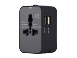 Enchufe De Viaje (multifuncional Con Usb Dual)