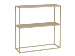 Mesa consola de acero Strömstad 80 x 80 x 26 cm - Camelo [EN.CASA]