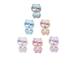 6 Piezas De Accesorios 3d De Ositos Adorables Para Decoración De Uñas, Ideales Para Manicura Casera.