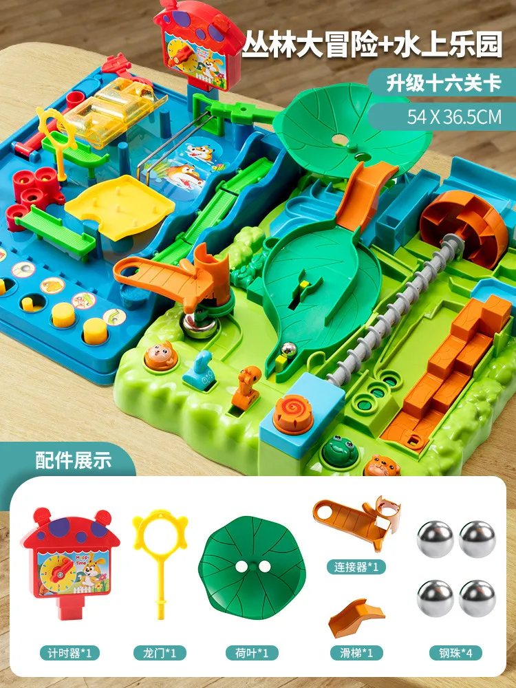 «Dieciséis niveles con 4 bolas de acero: La gran aventura de Slowmoose