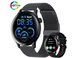 Reloj inteligente HK85 con más de 100 esferas de reloj, color negro. Bestvite