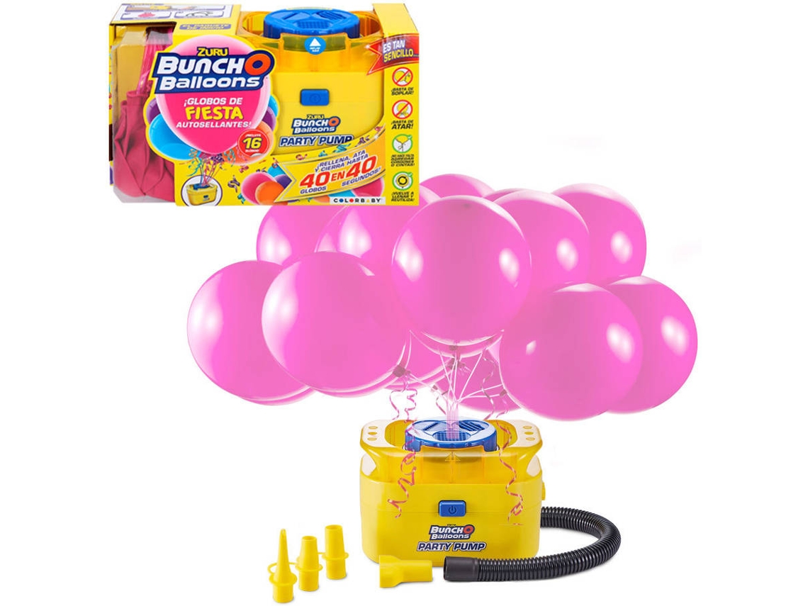 Inflador Eléctrico + 16 Globos ZURU (Edad Mínima: 8 Años)