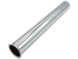 Tubo Recto con Collar de 32 mm para Sifón de Desagüe de Repuesto Cromado de 250 mm de Longitud