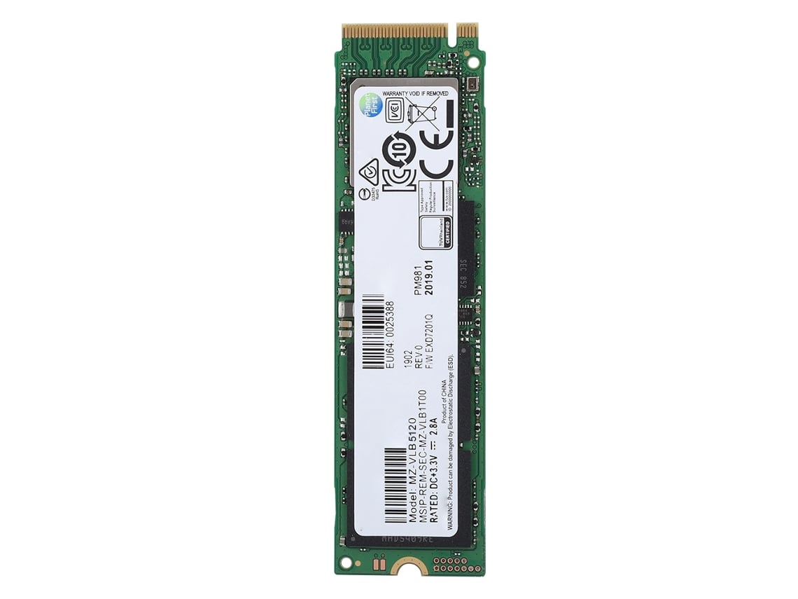 Unidad de estado sólido M.2 (almacenamiento de datos, NVME 1.3)