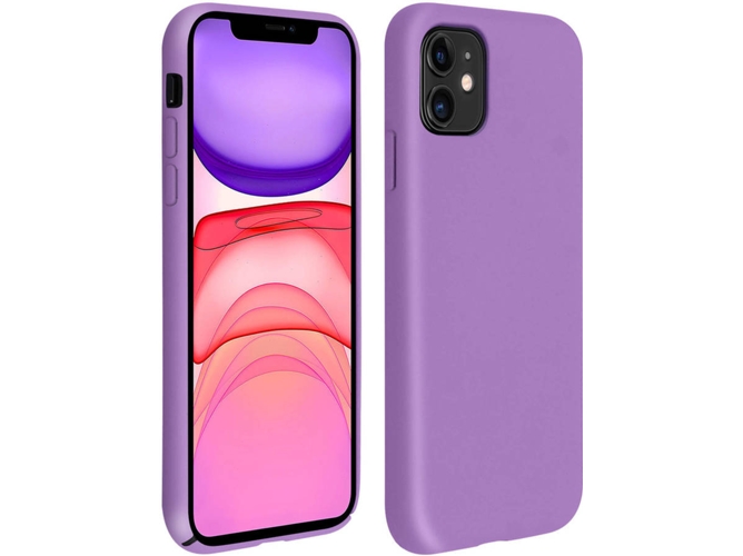 Funda iPhone 11 AVIZAR Silicona Violeta