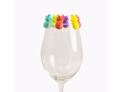 Marcadores De Silicona Para Vasos, 6 Piezas, Para Vino, Cerveza Y Otras Bebidas - Set Kyg