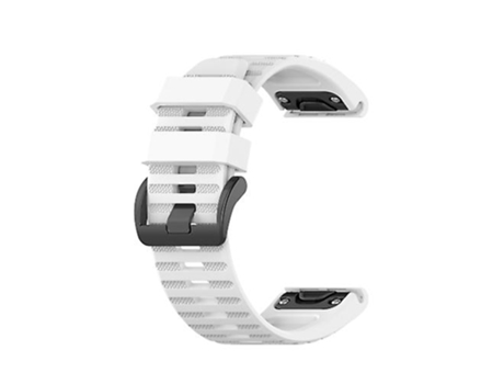 Correa Para Garmin Fenix 6x Pro 26mm Correa De Reloj De Silicona Blanca VENISYMLIS