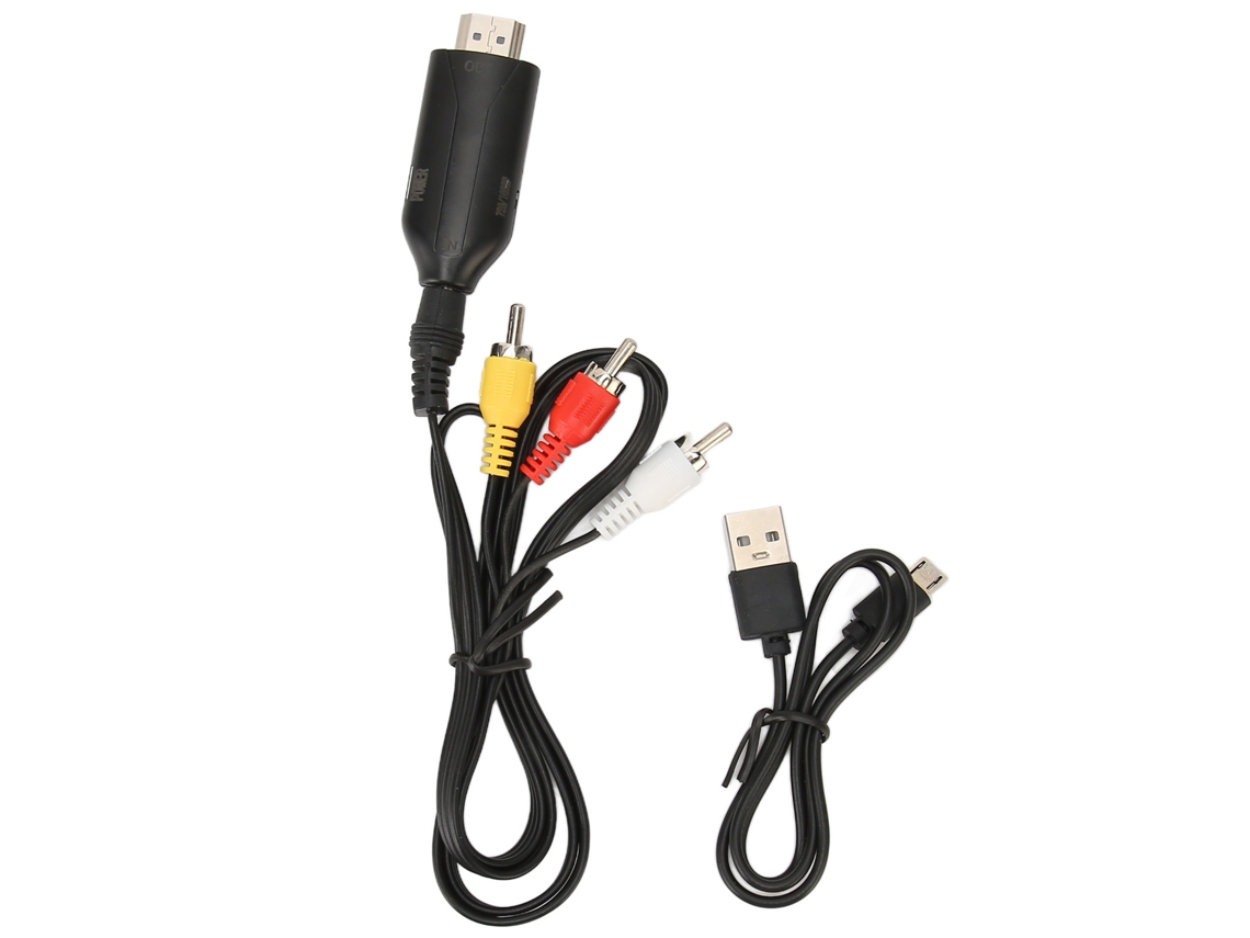 Convertidor Rca A Hd Interfaz Multimedia 1080p 720p Av Cvbs Para Ps2 Ps3 Xbox Stb Vcr Dvd