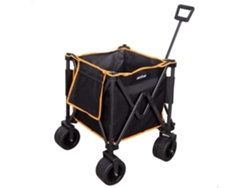 AKTIVE Carro playa plegable c/ruedas grandes desmontables 360º