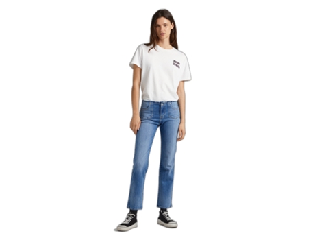 Pantalones de Mujer PEPE JEANS Alex Noughties Mezclilla Azul (29x30)