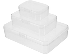 Juego De 28 Cajas De Plástico Transparente Para Guardar Cuentas Con Tapas Abatibles.