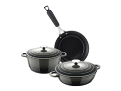 Juego de utensilios de cocina de aluminio, sartén Bergner de Ø24 cm (ø20 cm 2,4 l y Ø24 cm 2,3 l)