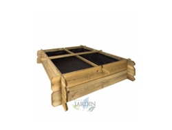 Huerto Urbano de Madera 100 X 100 X 20 Cm 4 Departamentos Perfecto para Cultivar Un Huerto Familiar En Su Hogar SUINGA