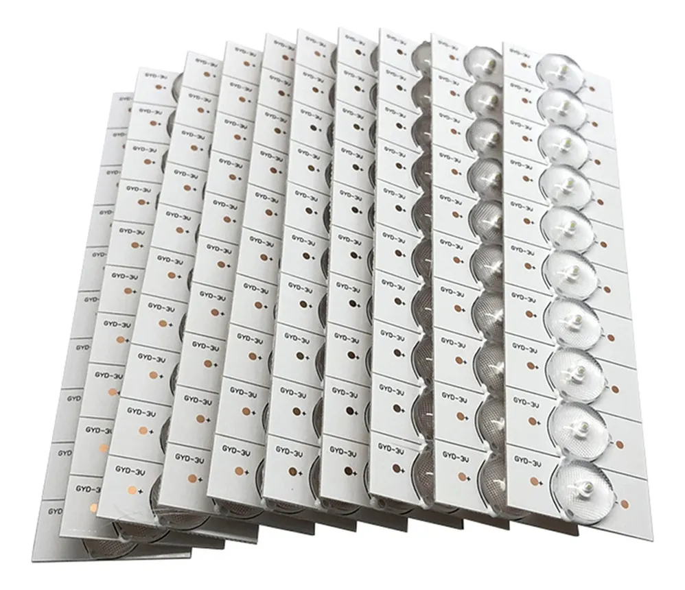 100 nuevas cuentas de lámpara SMD de 3 V con lente óptica Vayotoy