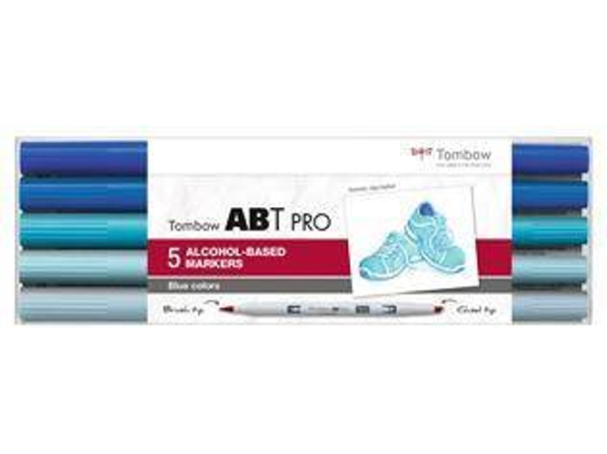 Marcador TOMBOW ABT PRO Colores Azules (5 unid.)