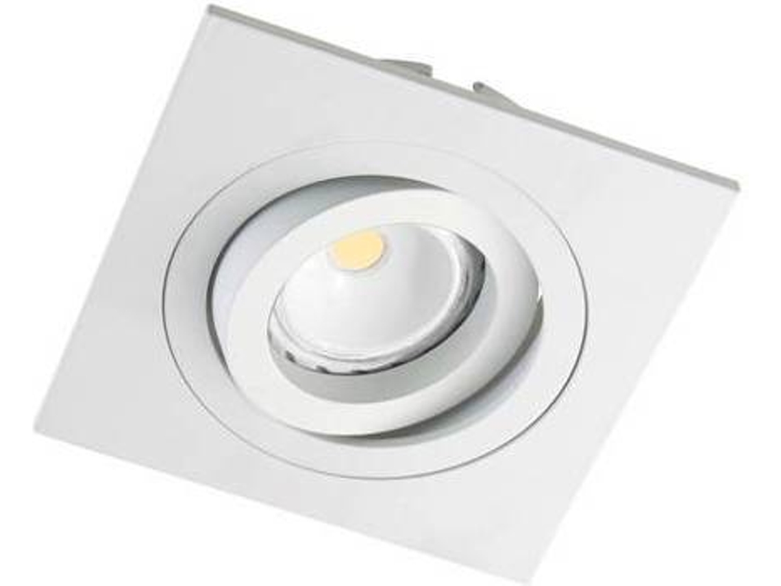 Lámpara de Techo Empotrado CRISTALRECORD Helium (Blanco - GU10 - 50 W - Aluminio)