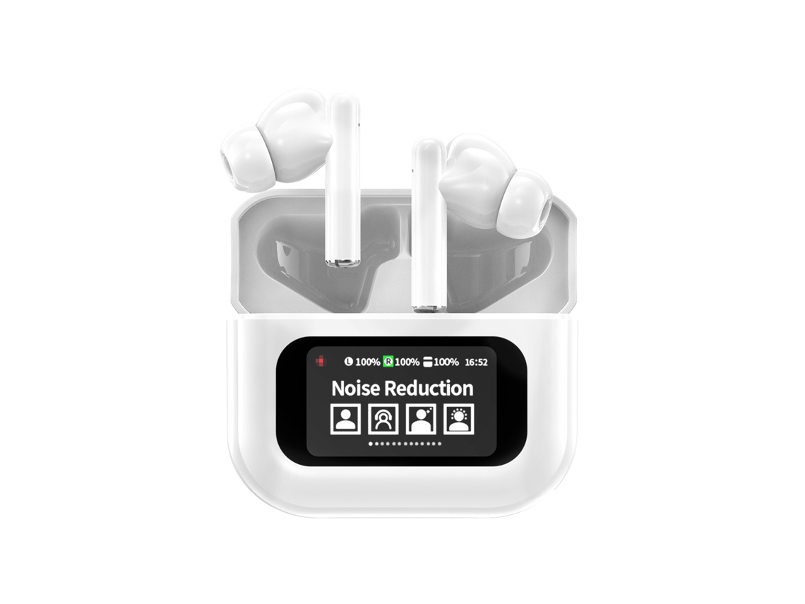 Auriculares Inalámbricos Bt5.4 Con Pantalla Táctica, Estuche De Carga, Batería Ipx5 De 24 Horas, Pantalla De Letras, Diseño Semi-intraauricular.
