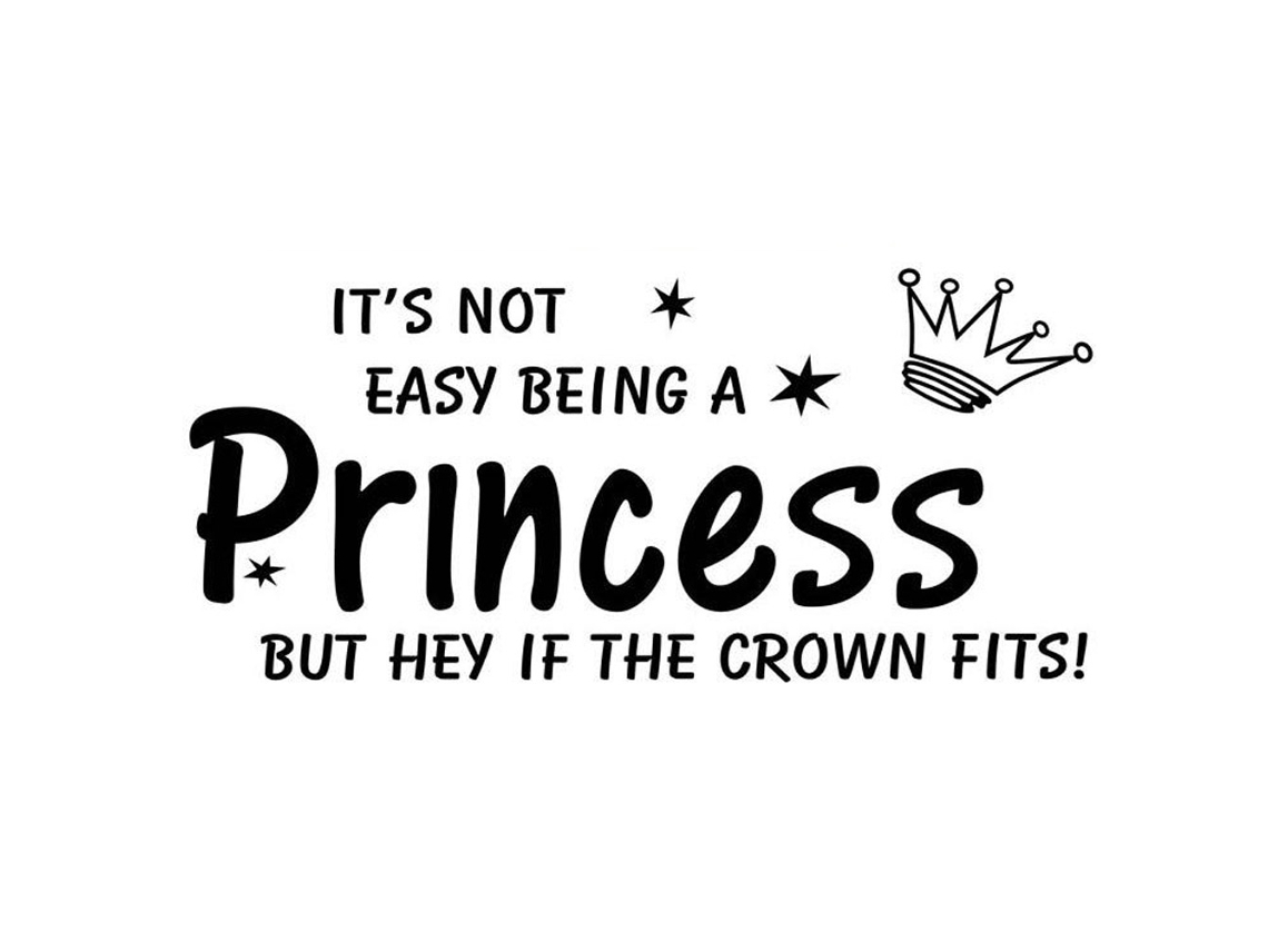 Adornos De Pared Modernos Letras En Inglés "princess" Pegatinas Para Dormitorio Sala De Estar Y Dormitorio De Universidad
