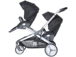 Carrito de Bebé Gemelos RED CASTLE Evolutwin Negro