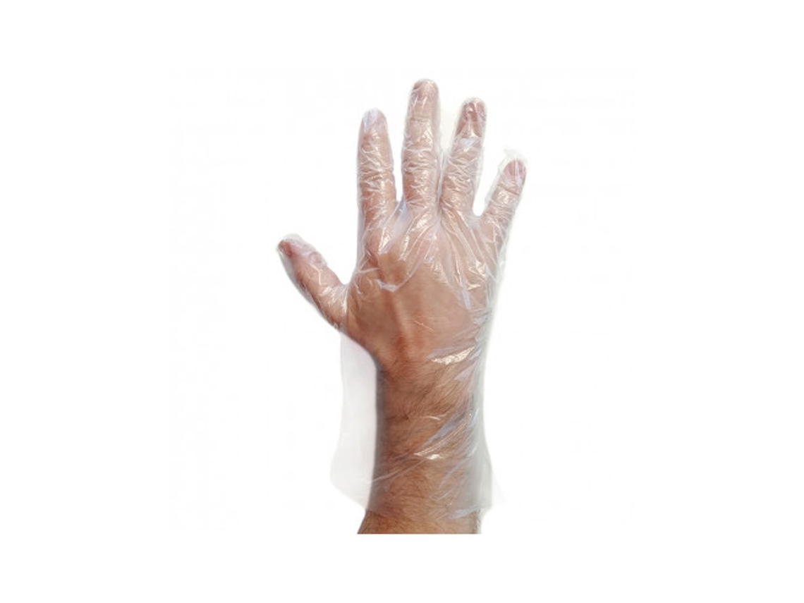 Paquete 100 Guantes Desechables Polietileno de Alta Densidad JUBA
