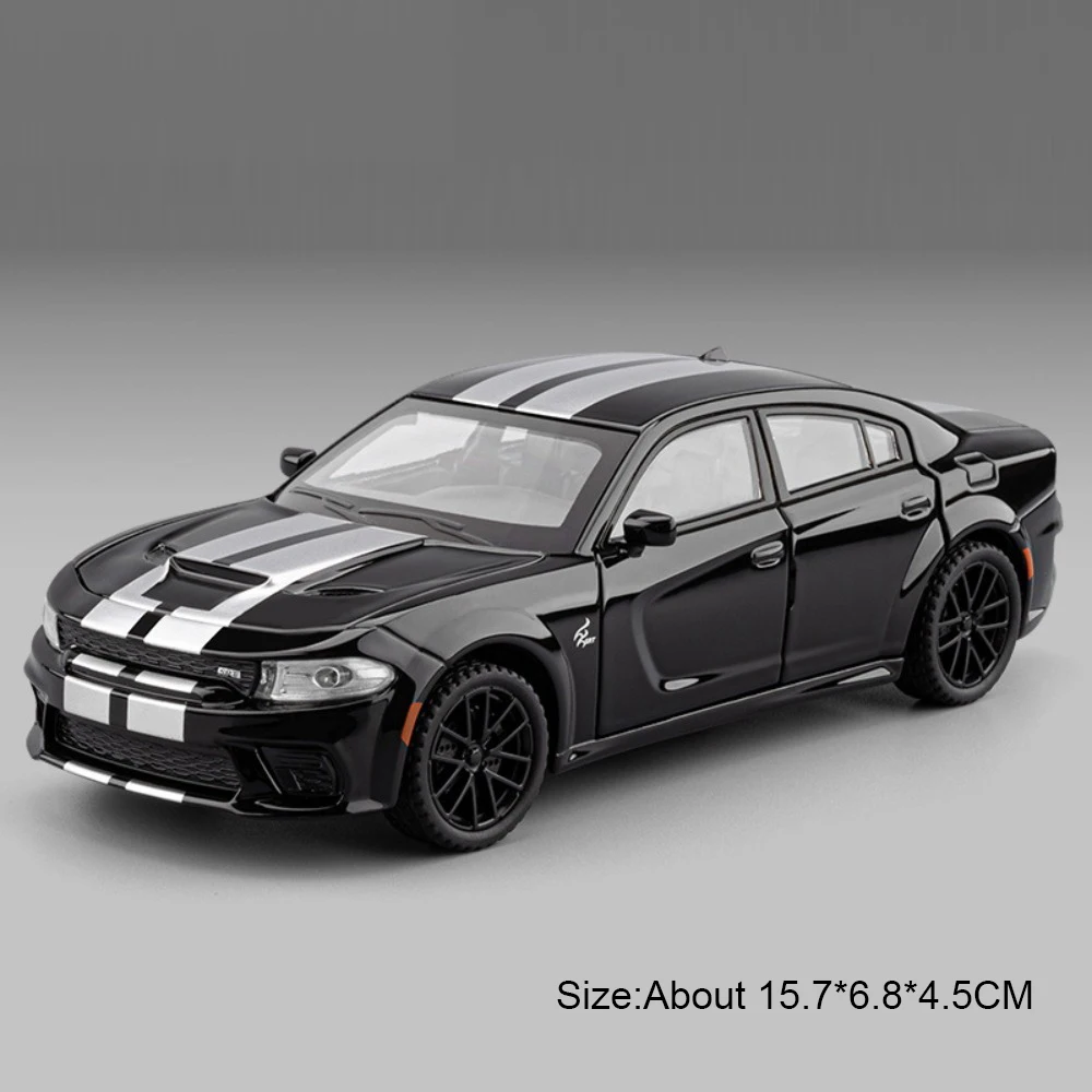 (Cargador Negro) Escala 1:32 - Modelo de coche - Efectos de sonido y luz