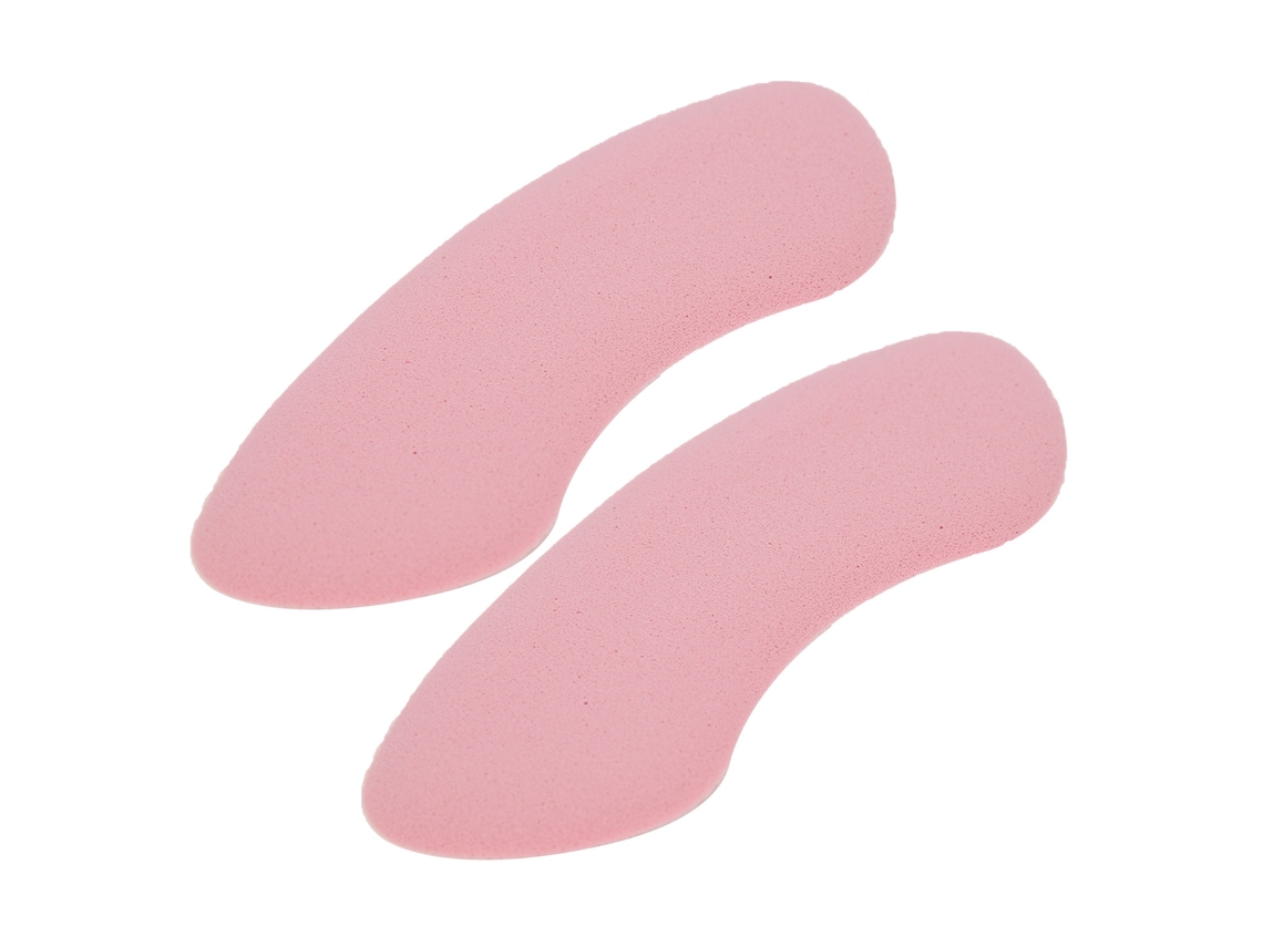 Protectores de talón antideslizantes, antidesgaste y antiampollas, color rosa, par