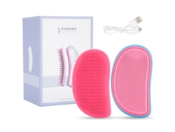 Cepillo De Limpieza Facial Eléctrico 2 En 1 Con Peine De Masaje, Multifuncional Y Portátil (rojo Azul)