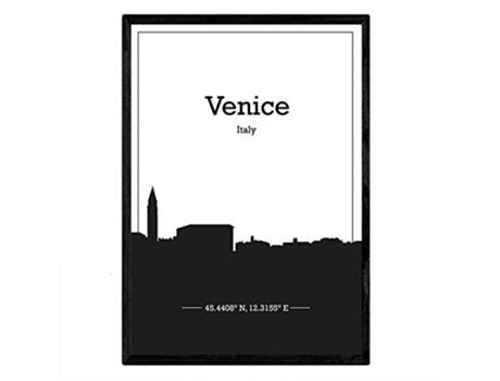 Poster NACNIC Mapa de Venice Italia (A3)