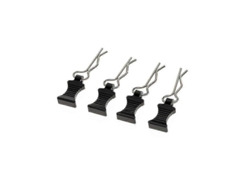 Omni-4 Clips De Carena R Com Suporte De Alumínio Para Carros Rc Scx10 Trx4 1/8 1/10 1/12, Preto, Metal Resistente