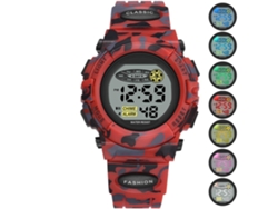 2026-reloj Deportivo Digital Para Niños Impermeable Con 7 Led Coloridos Alarma Reloj Electrónico Casual Para Niños Niñas