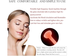 Masajeador facial de alta frecuencia 4 en 1, masajeador facial de frecuencia de mano, máquina de cuidado reafirmante, juego YIZHOOD