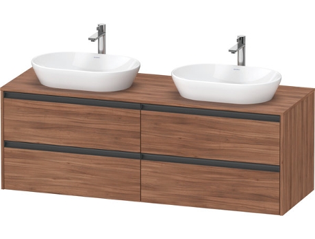 Mueble DURAVIT Ketho.2 bajo lavabo hueco para lavabo en ambos lados 1600x568x550mm K24899B