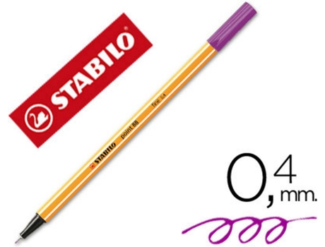 Marcador Stabilo Ponta de Fibra Point 88 Violeta 0.4 mm
