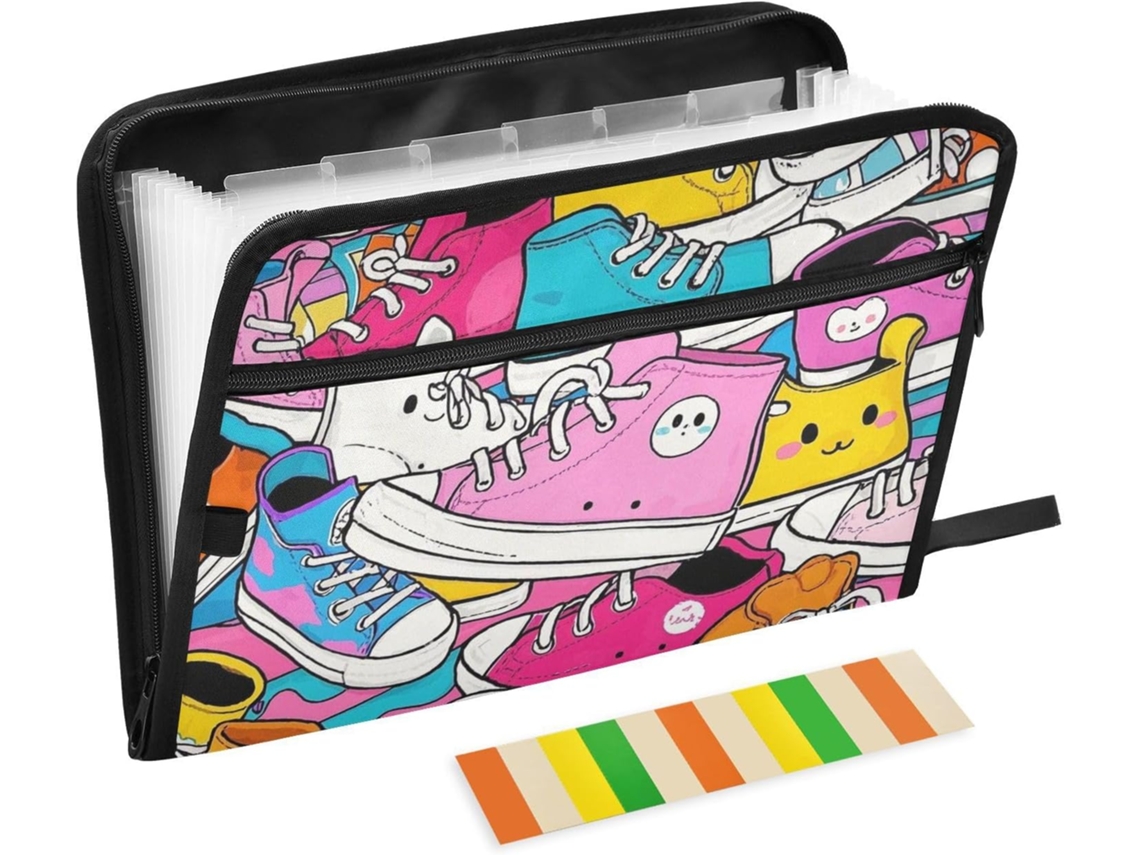 Besportble Organizador De Cremallera Para El Trabajo Y Terciopelo Coral + Poliéster. Esta Bolsa Expandible ...