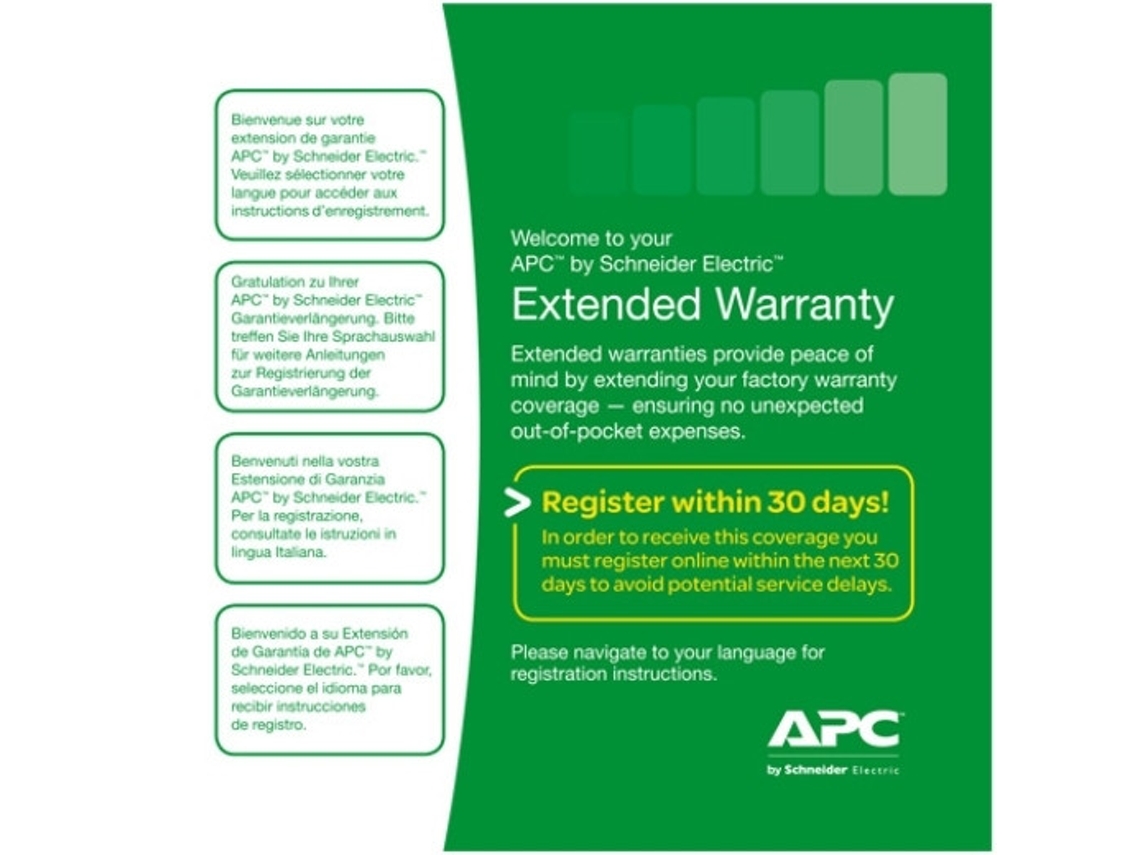Extensión de garantía de Wextwar1yr Sd 03 Apc