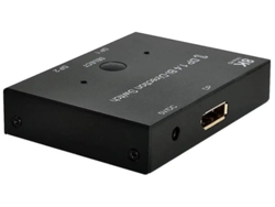 Hub conmutador bidireccional con puerto DisplayPort 1.4 Hdcp Sst extendido 8k 30hz 4k 60hz compatible con Mst negro Yizhood