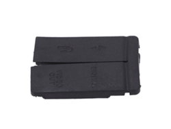 Tapa Inferior De Goma Negra Para Cámara 5d Con Protección De Interfaz Usb Video Out