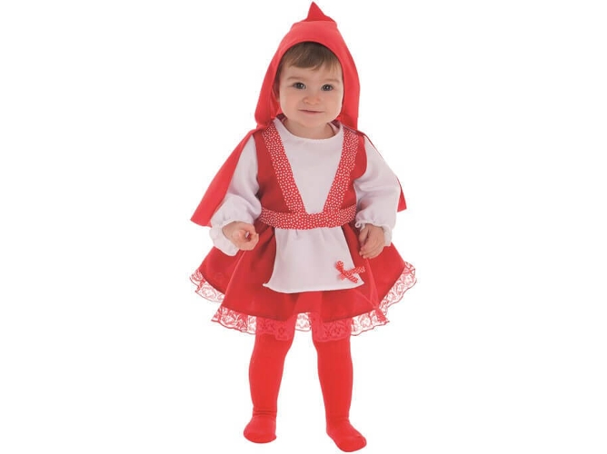 Disfraz de Bebé DISFRAZZES Caperucita Rojo (Talla: 6 a 12 meses)