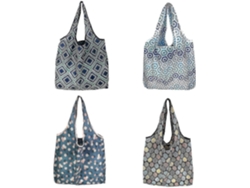 Bolsas de compra plegables, juego de 4, reutilizables y plegables. GOKOCO