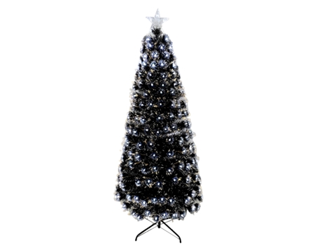 Árbol de navidad con Luces Blancos y Ramas color plateadas 60cm