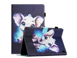 Funda de cuero inteligente con diseño colorido y costuras para la tableta Amazon Fire HD 10 2021 Webake
