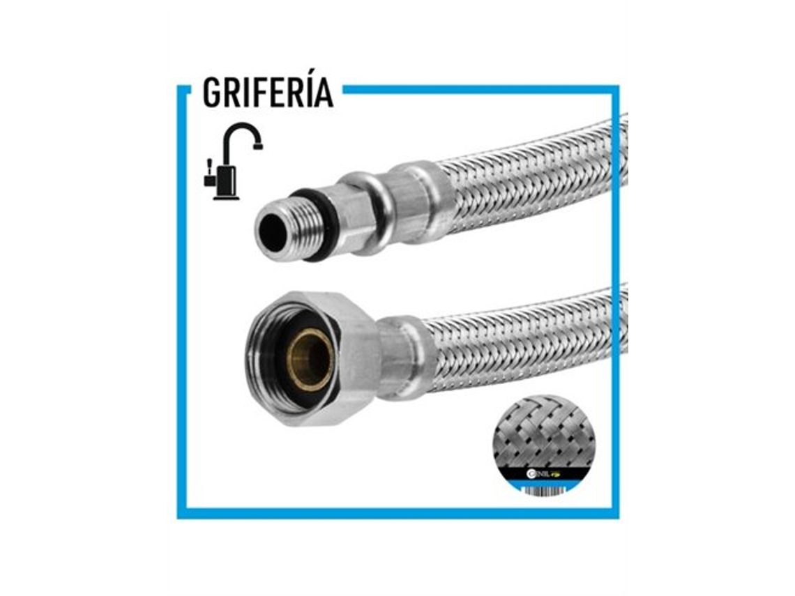 Juego de dos grifería M10/100 H3/8 35cm, Genil