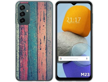 Carcasa para Samsung Galaxy M23 5G TUMUNDOSMARTPHONE Dibujos Madera 10 Multicolor