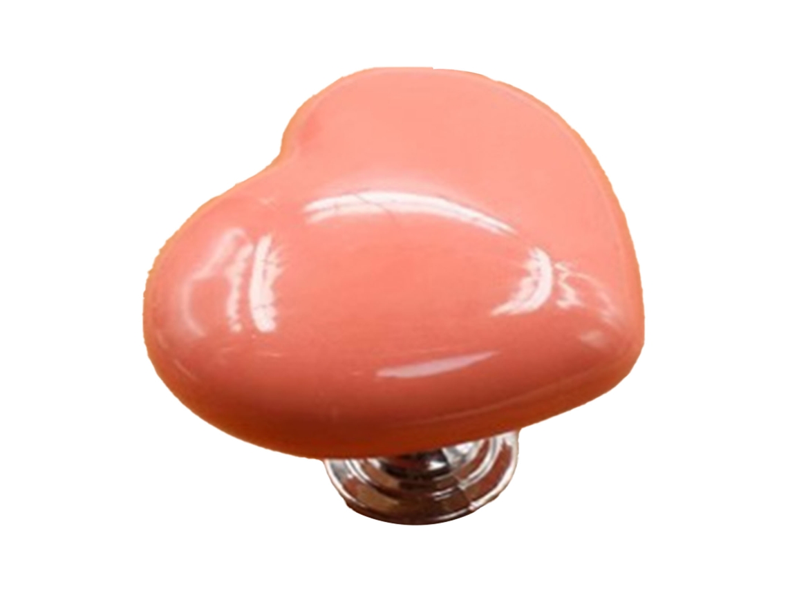 Portabotones de inodoro con forma de corazón rosa para uñas largas