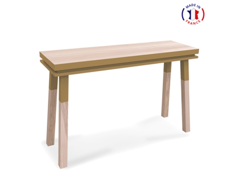 Consola Rectangular MON PETIT MEUBLE FRANÇAIS (Verde Lancieux - Madera - 140 x 90 x 45 cm)