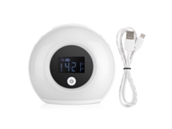 Lámpara De Mesa Colorida Con Alarma, Altavoz Bluetooth Y Luz Integrada Para La Habitación De Los Niños.