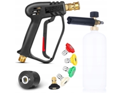 Kit de accesorios Hydrocleaner: pistola + cañón de espuma de 1 l + 5 boquillas | Compatible con Kärcher K2-k7