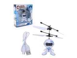 Ats-juguete Electrónico De Avión Con Sensor Inteligente Para Niños, Suspensión Con Luz, Avión Mini Inductor Blanco